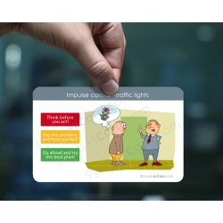 Impulse control traffic lights coach card (8 pieces)