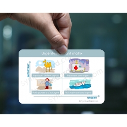 Urgent-important matrix coach card (8 pieces)